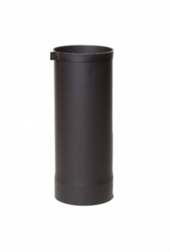 40 cm paspijp met stelring 2mm Ø 125 Zwart