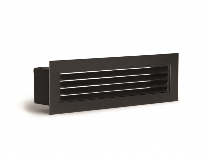 Ventilatierooster BFPL-100N inclusief kader zwart