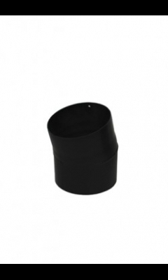 Bocht 15 graden 2mm Ø 150 zwart