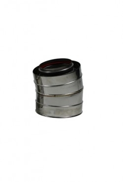 Holetherm bocht 15 graden Ø 100-150 Zwart