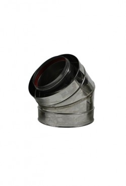 Holetherm bocht 45 graden Ø 100-150 Zwart