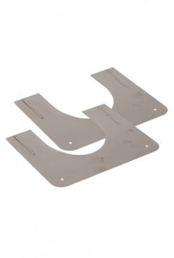 Holetherm centreerplaat hellend rvs Ø 100-150 Zwart