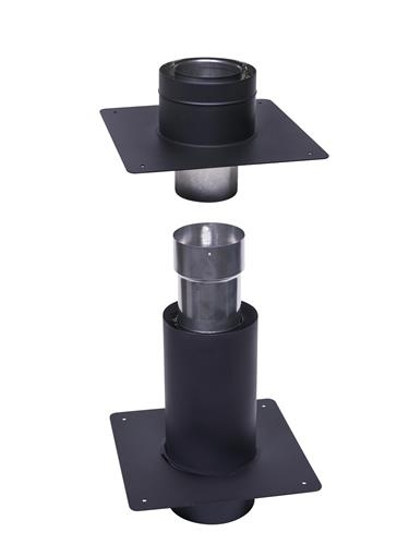 Concentrisch Deco Ø 100-150 saneringsset Zwart
