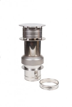 Holetherm dakdoorvoer Ø 100-150 Zwart