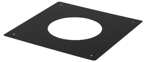 Holetherm Centreerplaat plat zwart Ø 300