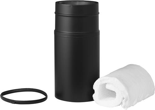 Holetherm Paspijp werkende Sectie 15-45 cm zwart Ø 300