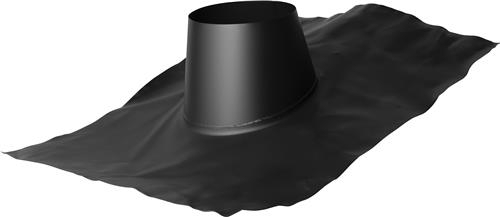 EVO-175 Loodslabdakplaat 5° - 25° zwart