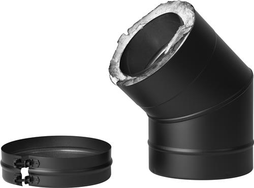 EVO-200 Bocht 45° zwart