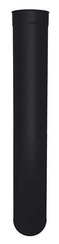 EW-Deco 150 RVS paspijp lengte 15-95 cm zwart