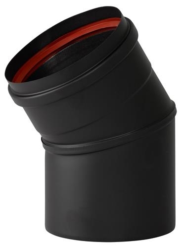 EWG-100 Bocht 30° zwart DK-therm 910