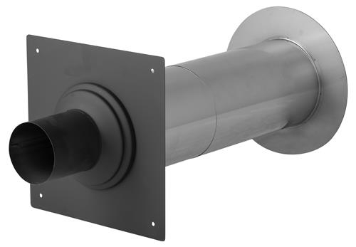EWG-80 Geveldoorvoerset zwart DK-therm 910