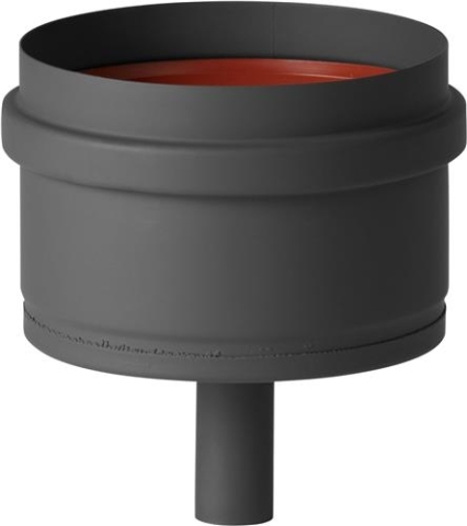 EWG-80 losse deksel T-stuk condense afvoer zwart DK-therm 910