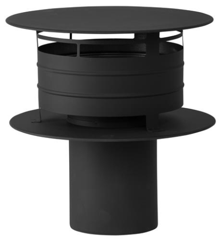 EWG-80 Trekkende regenkap zwart DK-therm 910