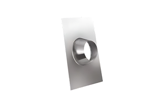 Flexinox Bofill Dakplaat plat dak alu. 0° (excl strmkr) Ø 125 Zwart