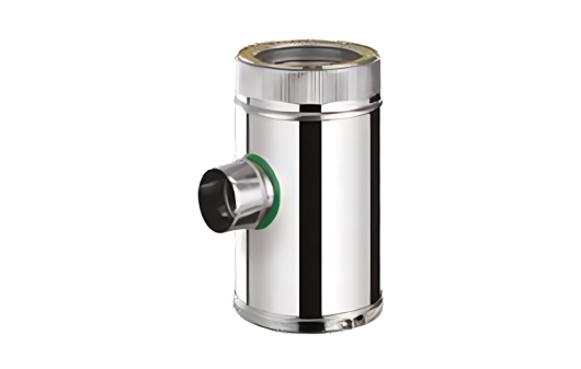 Flexinox Bofill T-stuk 90° + aansl. Ø80 + dop condens Ø 125