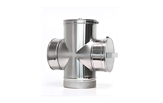 Flexinox Bofill T-stuk 90° + horizontaal kuisluik achter Ø 125