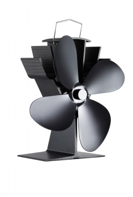 GalaFire fan N429 4-blad zwart