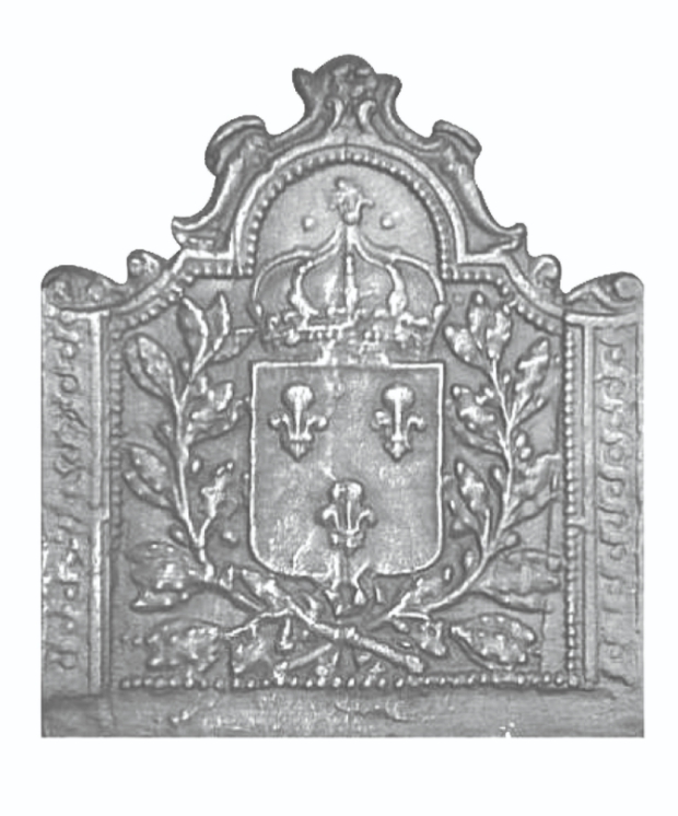 Haardplaat Fleurs de lys aux palmes 122/032