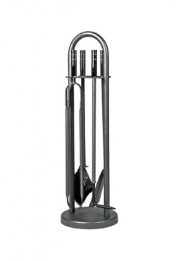 Haardstel 114/617 chroom/antraciet