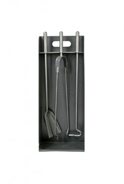 Haardstel 114/653-R RVS/antraciet