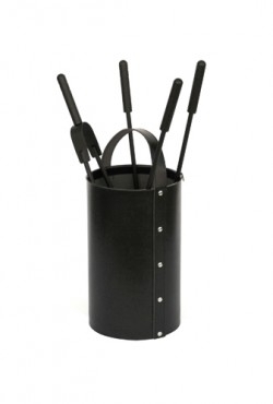 Haardstel 50.240N zwart leer