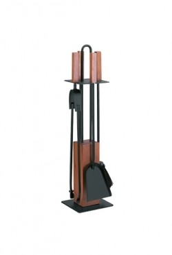 Haardstel 50.542L hout/zwart