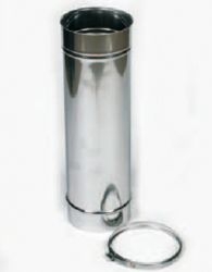 Holetherm 50 cm pijp enkelwandig Ø 300 Blank