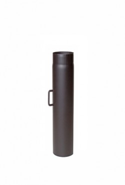 50 cm Pijp Met Klep 2mm Ø 180 zwart