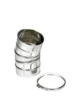 Holetherm bocht 15° enkelwandig 150 Blank