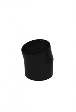 Bocht 15° 2mm Ø 120 zwart