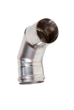 Holetherm bocht 90° enkelwandig 080 Blank