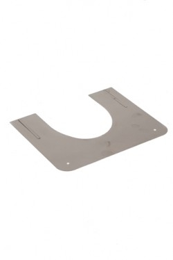 Holetherm brandseparatieplaat hellend (2 delig) Ø 150 / CC 130-200 Zwart