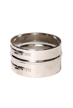 Holetherm Klemband breed (10cm) Ø 100 Zwart