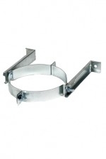 Holetherm muurbeugel RVS Ø 080 Zwart