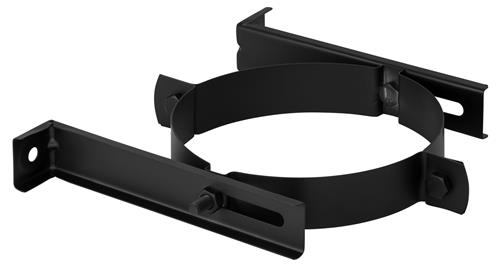 Holetherm muurbeugel Ø 150 zwart