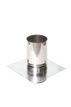 Holetherm nisbus vloerplaat enkelwandig Ø 125 Blank