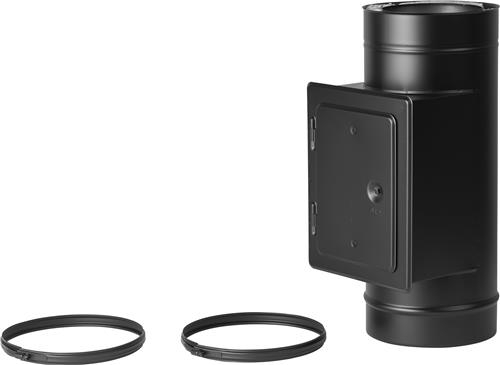 Holetherm Sectie 500 mm met inspectieluik Ø 150 Zwart