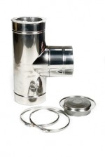 Holetherm T-stuk 90° met deksel Ø 350