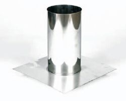 Holetherm vloerplaat enkelwandig Ø 150 Blank