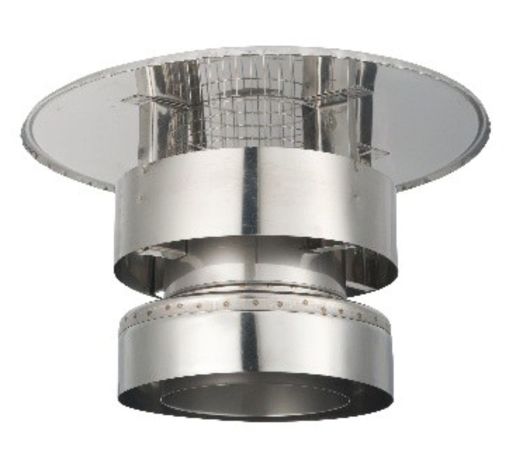 ISOduct Trekkende Kap Gaas (Incl. Topsectie) 125 mm