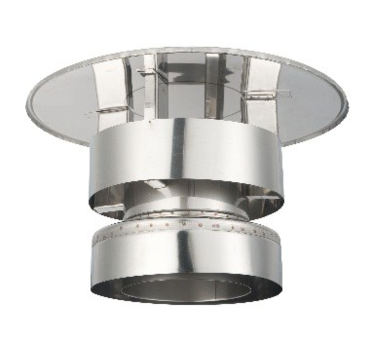 ISOduct Trekkende Kap (Incl. Topsectie) 125 mm