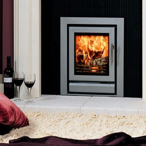 Stovax Riva 40 Zilver Metallic Houtkachel | 't Stokertje