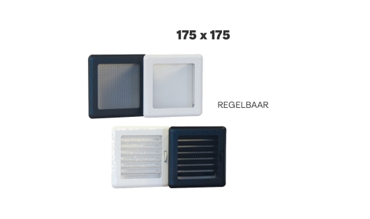 Unifire Luchtrooster inbouwhaard 175 x 175