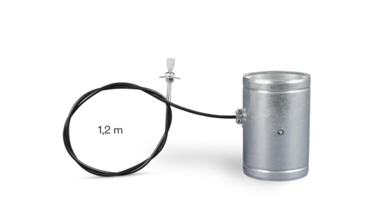 Unifire Luchttoevoer met klep en flexkabel