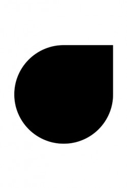 Vloerplaat Druppelvorm 110 X 135 Zwart