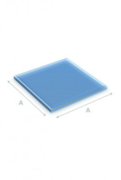 Vloerplaat glas vierkant 60 x 60 cm 110/95