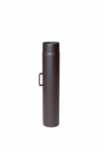 50 cm Pijp Met Klep 2mm Ø 180 zwart