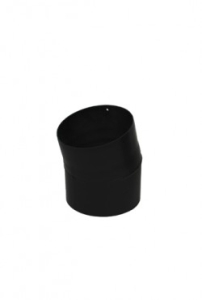Bocht 15° 2mm Ø 120 zwart