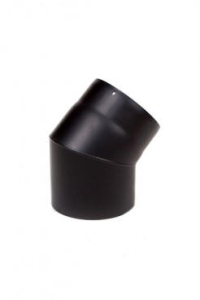 Bocht 45° 2mm Ø 180 zwart