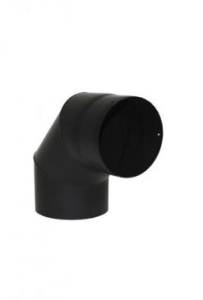 Kachelpijprozet voor 2 mm dikke kachelpijpen/rookpijpen met een diameter van 130 mm, voor kachels en haarden, Senotherm, zwart, stijf